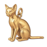 14ct Gold Plated - Abyssinian Cat Charm