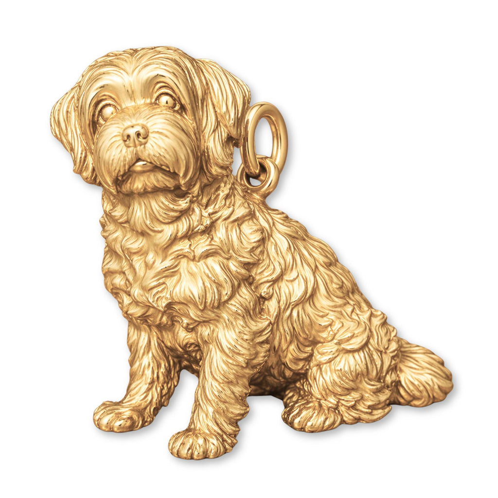 14ct Gold Plated - Maltese Dog Charm