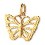14ct Gold Plated - Speckled Monarch Butterfly Charm