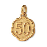 14ct Gold Plated - 50th Clover Charm