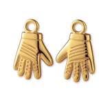 14ct Gold Plated - Racing Gloves Charm