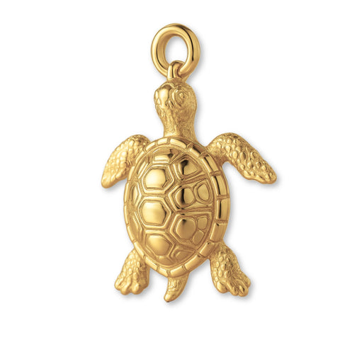 14ct Gold Plated - Tropical Sea Turtle Charm