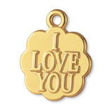 14ct Gold Plated - I Love You Clover Charm