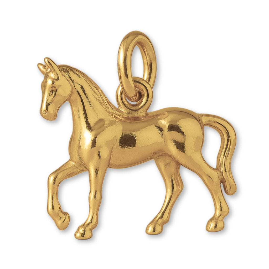 14ct Gold Plated - Classic Show Horse Charm