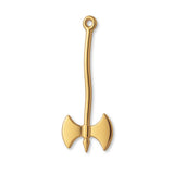 14ct Gold Plated - Viking Battle Axe Charm
