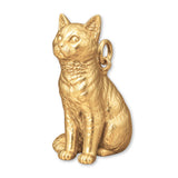 14ct Gold Plated - European Shorthair Cat Charm
