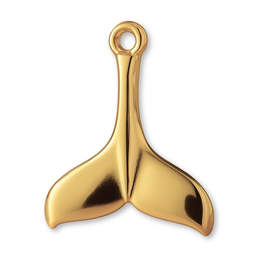 14ct Gold Plated - Whale Tail Charm