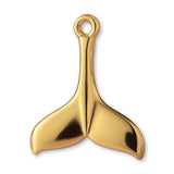 14ct Gold Plated - Whale Tail Charm
