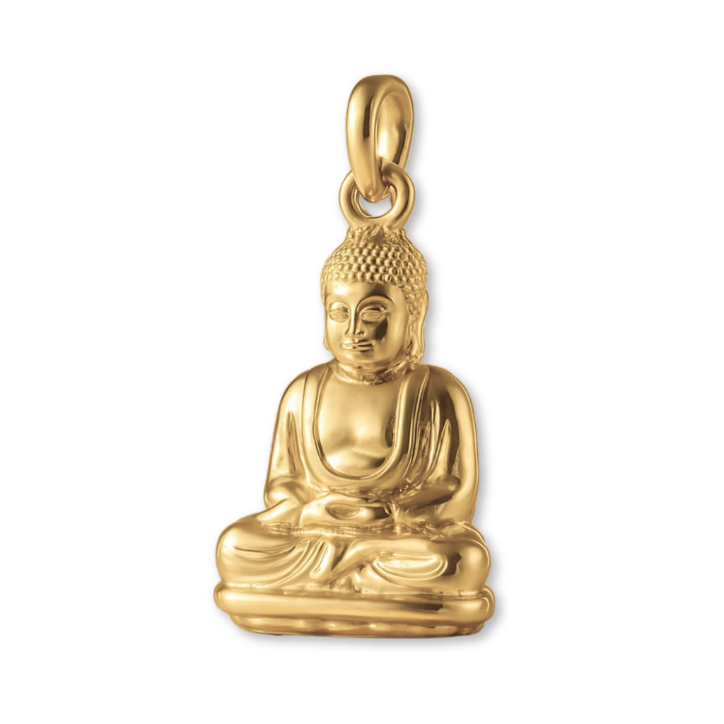 14ct Gold Plated - Seated Buddha Charm