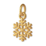 14ct Gold Plated - Classic Snowflake Charm