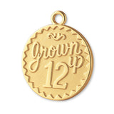 14ct Gold Plated - Grown Up 12 Amulet Charm