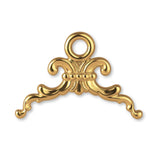14ct Gold Plated - Fleur-de-Lis Crest Charm