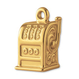 14ct Gold Plated - Vintage Slot Machine Charm