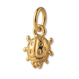 14ct Gold Plated - Spotted Ladybug Charm