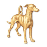 14ct Gold Plated - Greyhound Dog Charm