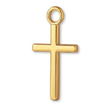 14ct Gold Plated - Mini Crucifix Charm