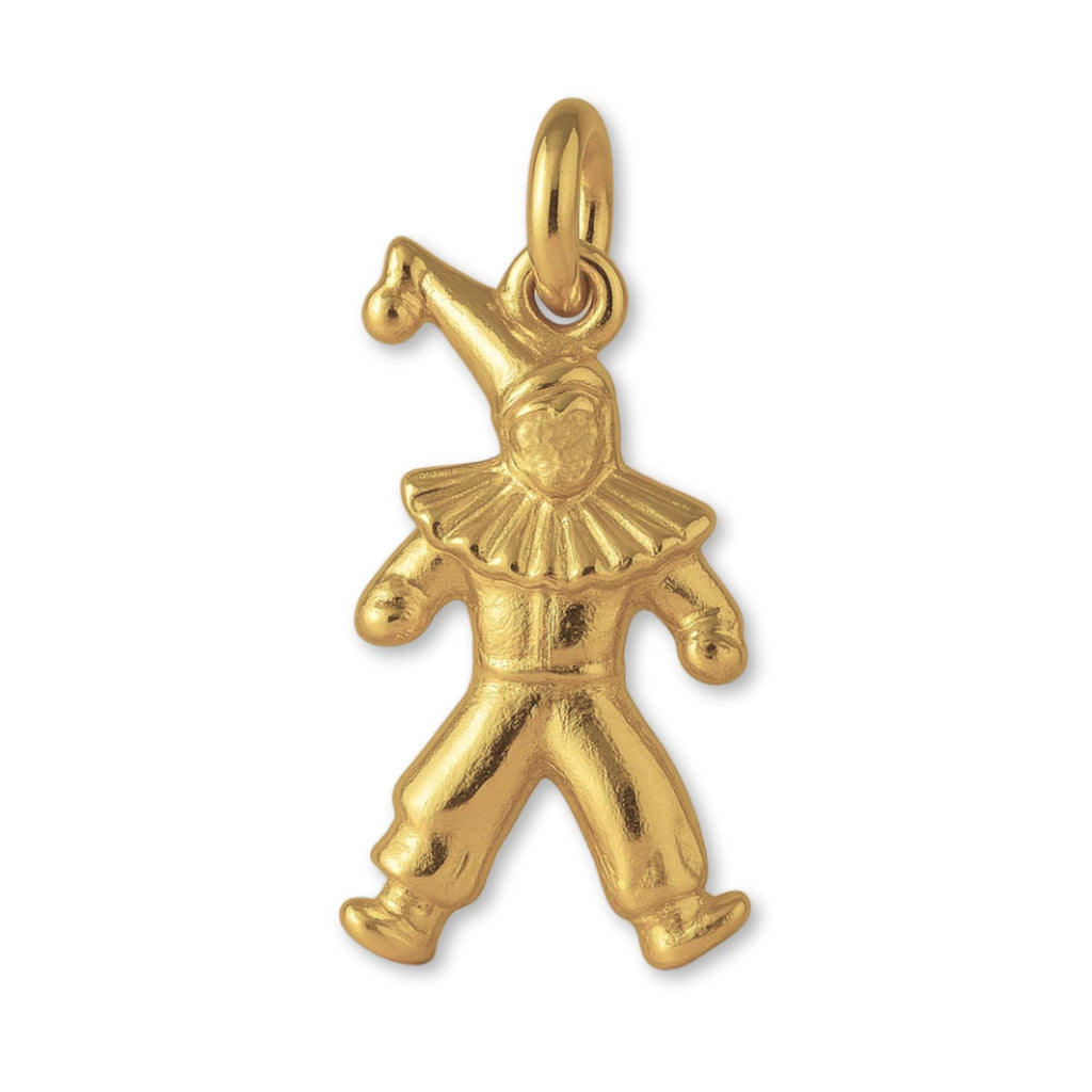 14ct Gold Plated - Ruffled Collar Clown Charm