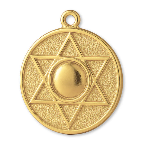 14ct Gold Plated - Star of David Amulet Charm
