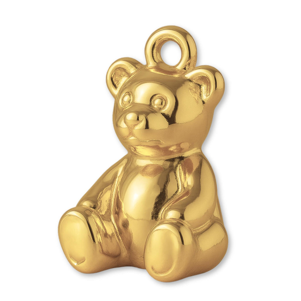 14ct Gold Plated - Classic Teddy Bear Charm