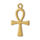 14ct Gold Plated - Slim Egyptian Ankh Charm