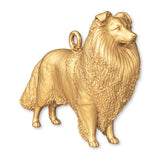14ct Gold Plated - Shetland Sheepdog Charm