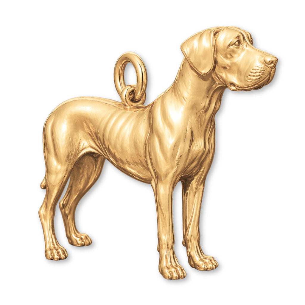 14ct Gold Plated - Great Dane Dog Charm
