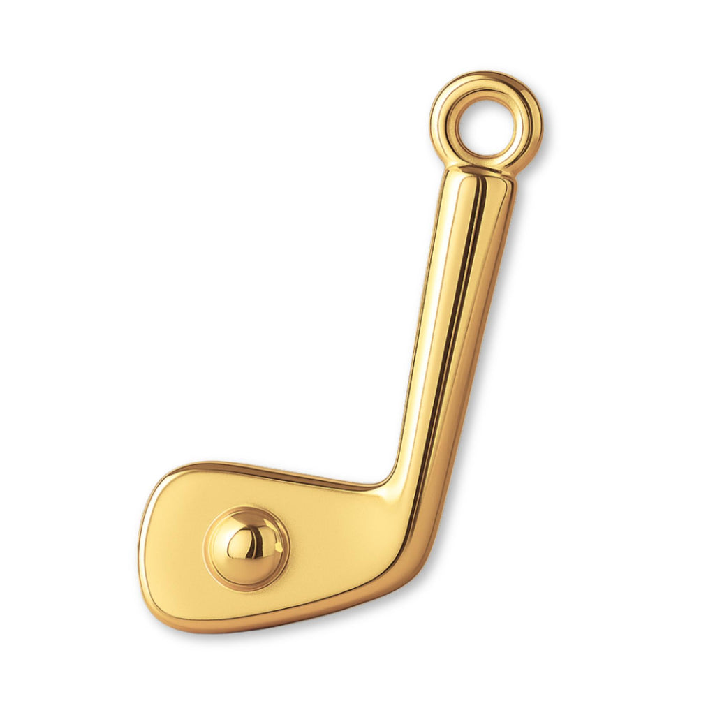 14ct Gold Plated - Mini Golf Club & Ball Charm