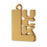 14ct Gold Plated - LUCK Charm