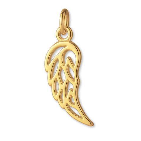 14ct Gold Plated - Filigree Wing Charm