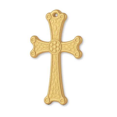 14ct Gold Plated - Medieval Crucifix Charm
