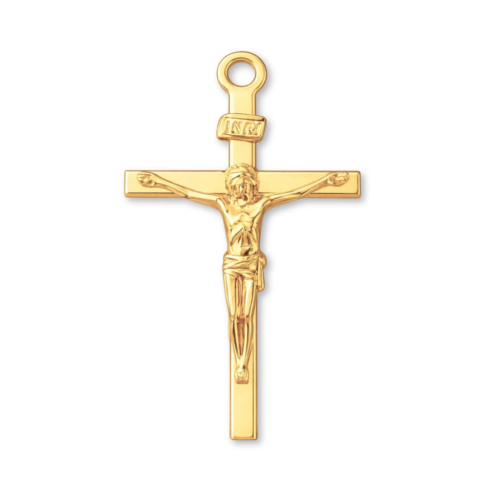 14ct Gold Plated - Traditional Jesus Crucifix Charm