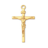 14ct Gold Plated - Traditional Jesus Crucifix Charm
