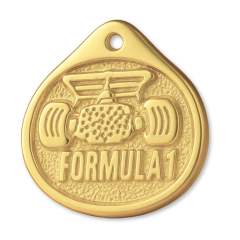 14ct Gold Plated - Formula 1 Charm