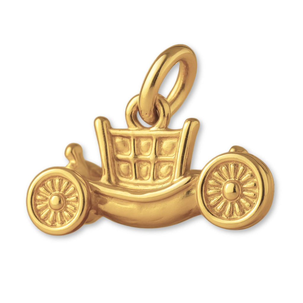 14ct Gold Plated - Princess Carriage Charm