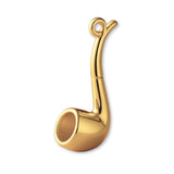 14ct Gold Plated - Classic Tobacco Pipe Charm