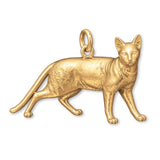 14ct Gold Plated - Egyptian Mau Cat Charm