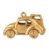 14ct Gold Plated - Mini VW Beetle Traveller Car Charm