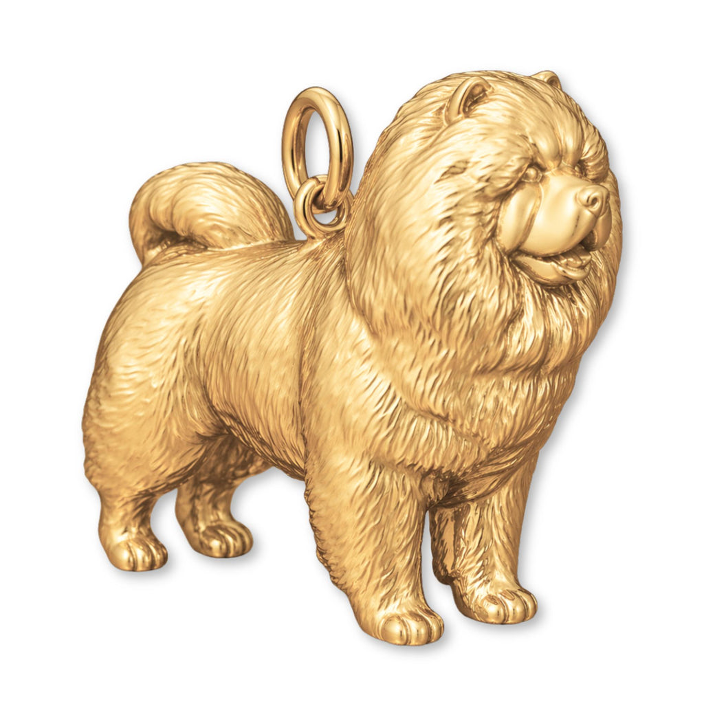 14ct Gold Plated - Chow Chow Dog Charm
