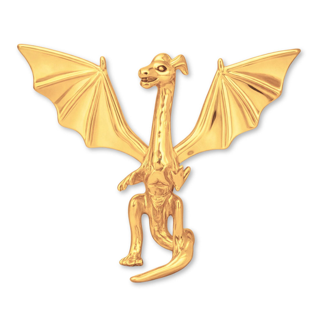 14ct Gold Plated - Flying Dragon Charm