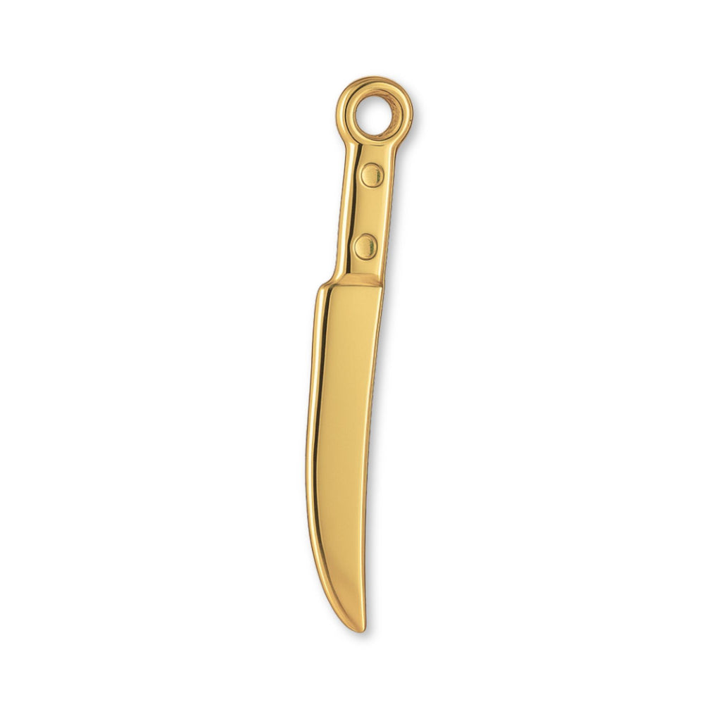 14ct Gold Plated - Chef's Knife Charm