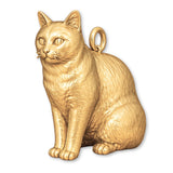 14ct Gold Plated - American Shorthair Cat Charm