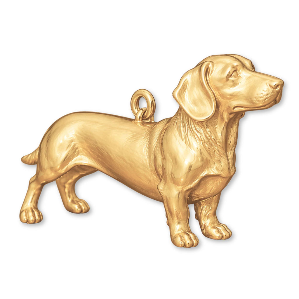 14ct Gold Plated - Dachshund Dog Charm