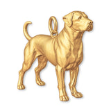 14ct Gold Plated - Rottweiler Dog Charm