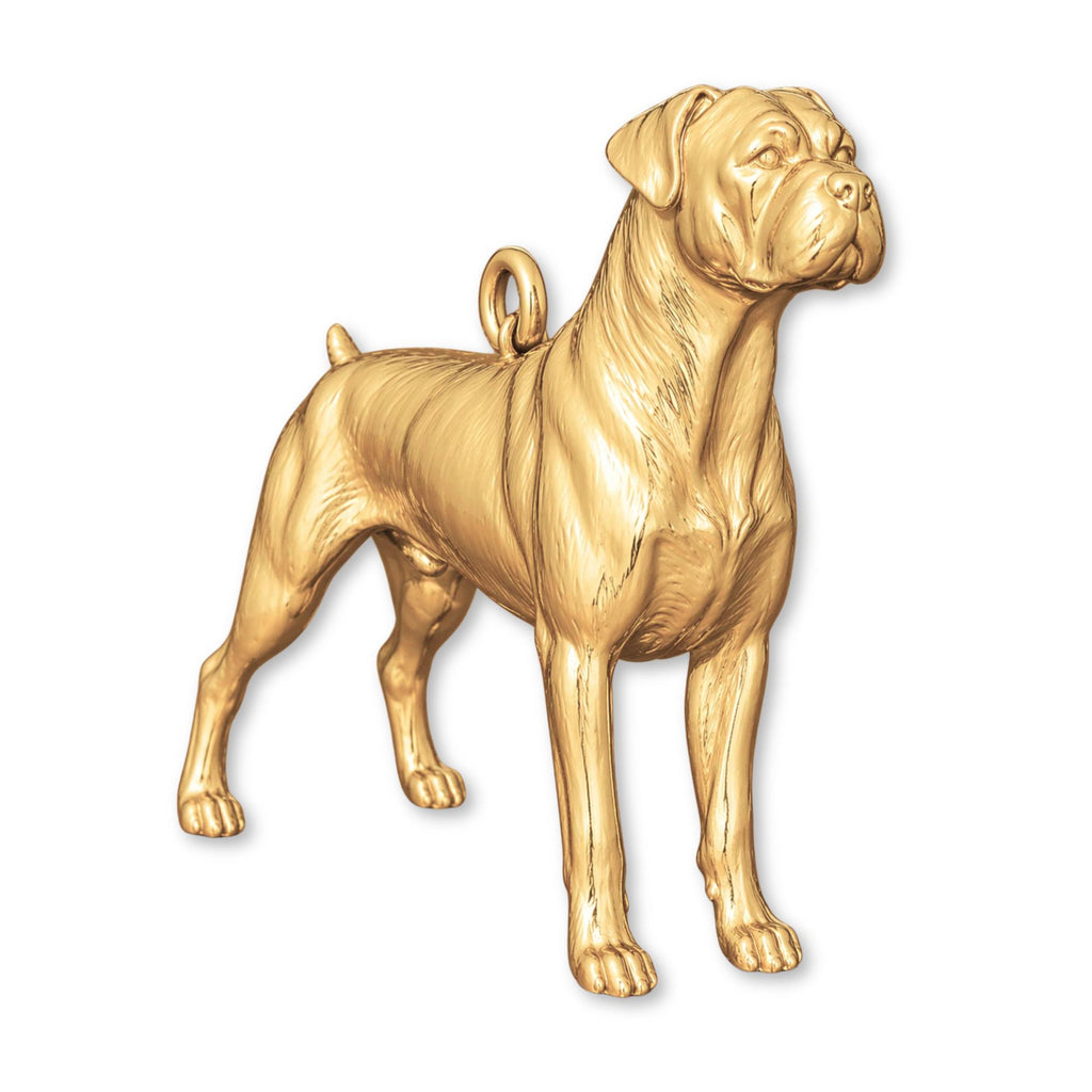 14ct Gold Plated - Boxer Dog Charm
