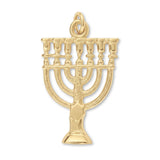 14ct Gold Plated - Temple Menorah Charm