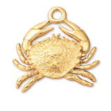 14ct Gold Plated - Sea Crab Charm