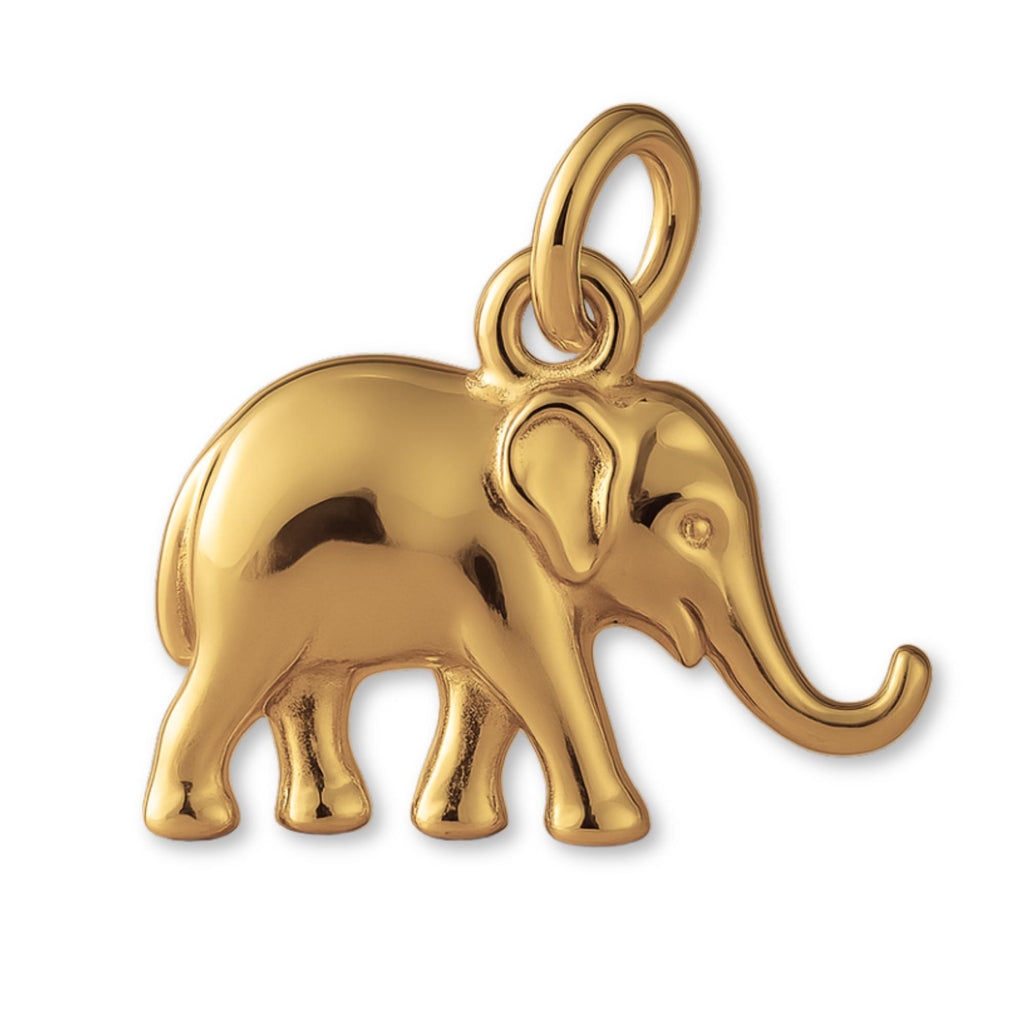 14ct Gold Plated - Asian Elephant Charm
