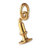 14ct Gold Plated - Vintage Candlestick Charm
