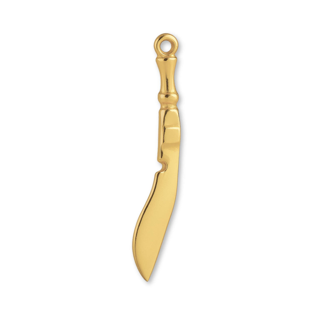 14ct Gold Plated - Kukri Knife Charm