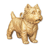 14ct Gold Plated - West Highland White Terrier Dog Charm
